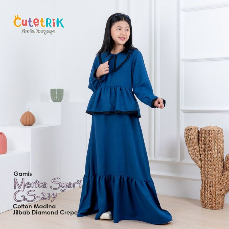 TERMURAH SET SETELAN BAJU GAMIS ANAK PEREMPUAN MUSLIM MURAH CUTETRIK POLOS PESTA SYARI MODERN KEKINI