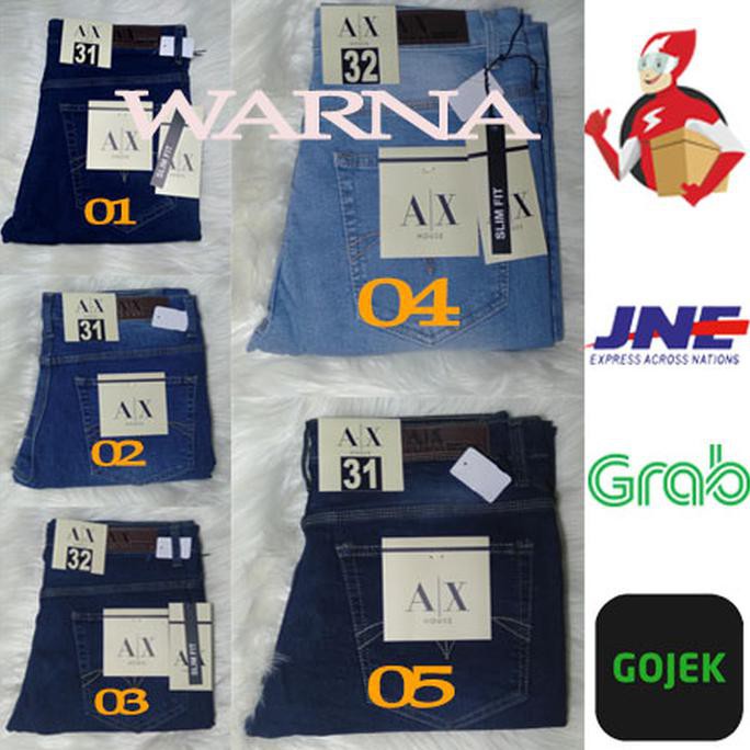 Barang Berkualitas Celana jeans pria A X HOUSE SLIM FIT 5 WARNA - 30 ON SALE