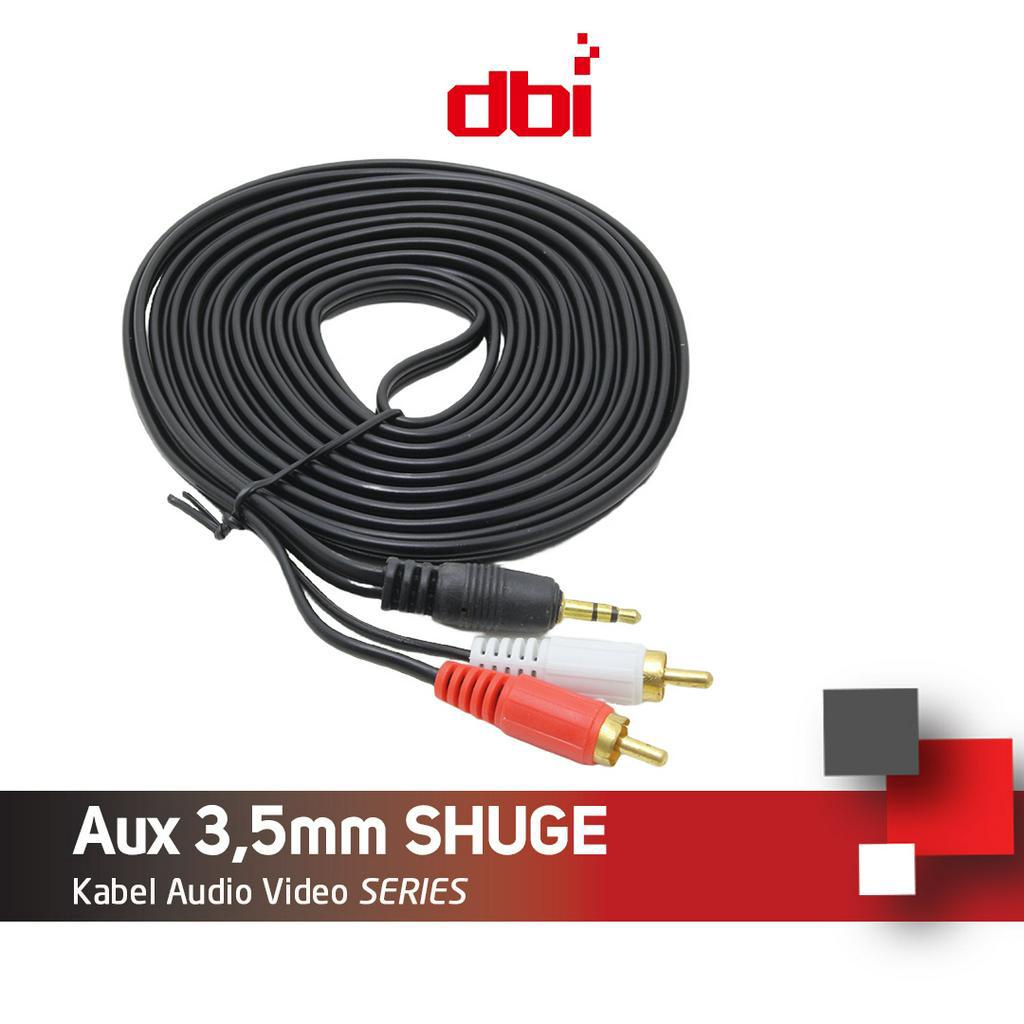 Kabel Audio Aux Jack Audio 3,5MM Male to RCA Shuge Panjang1,2M 5M