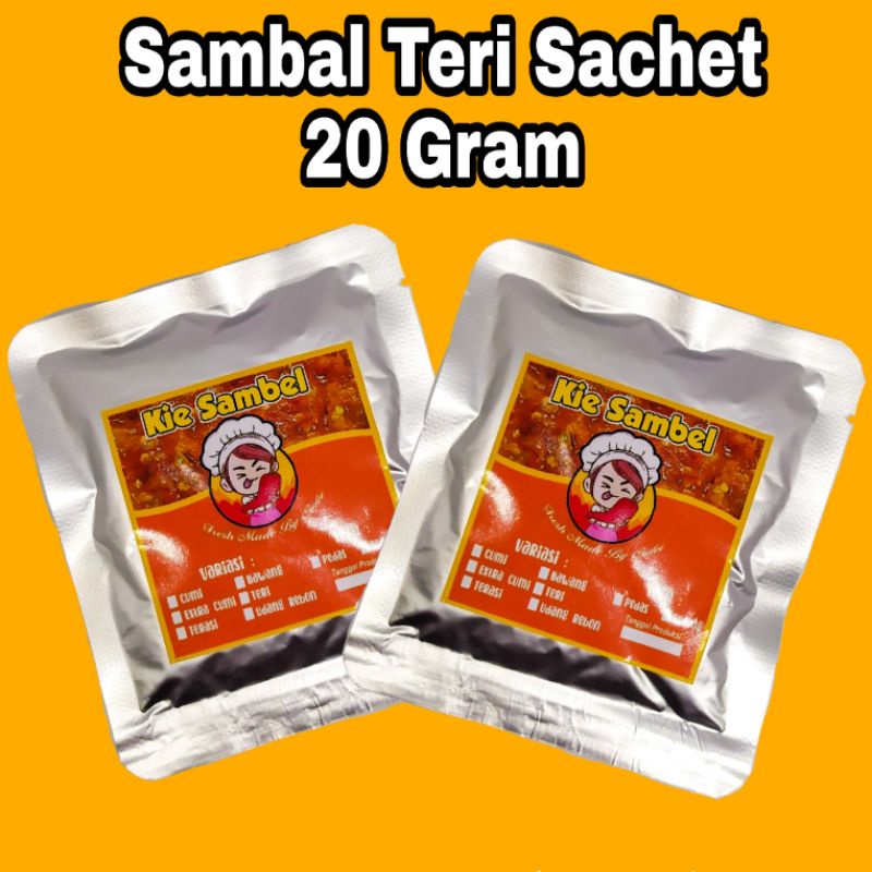 

SAMBAL TERI SACHET MURAH 20 GRAM