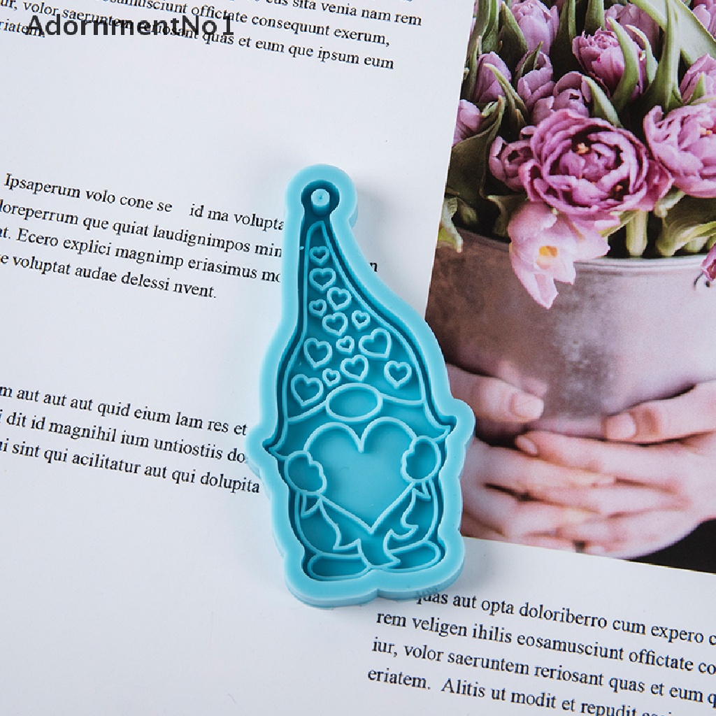 (AdornmentNo1) Cetakan Epoxy Resin Bahan Silikon Untuk Gantungan Kunci / Hadiah Valentine