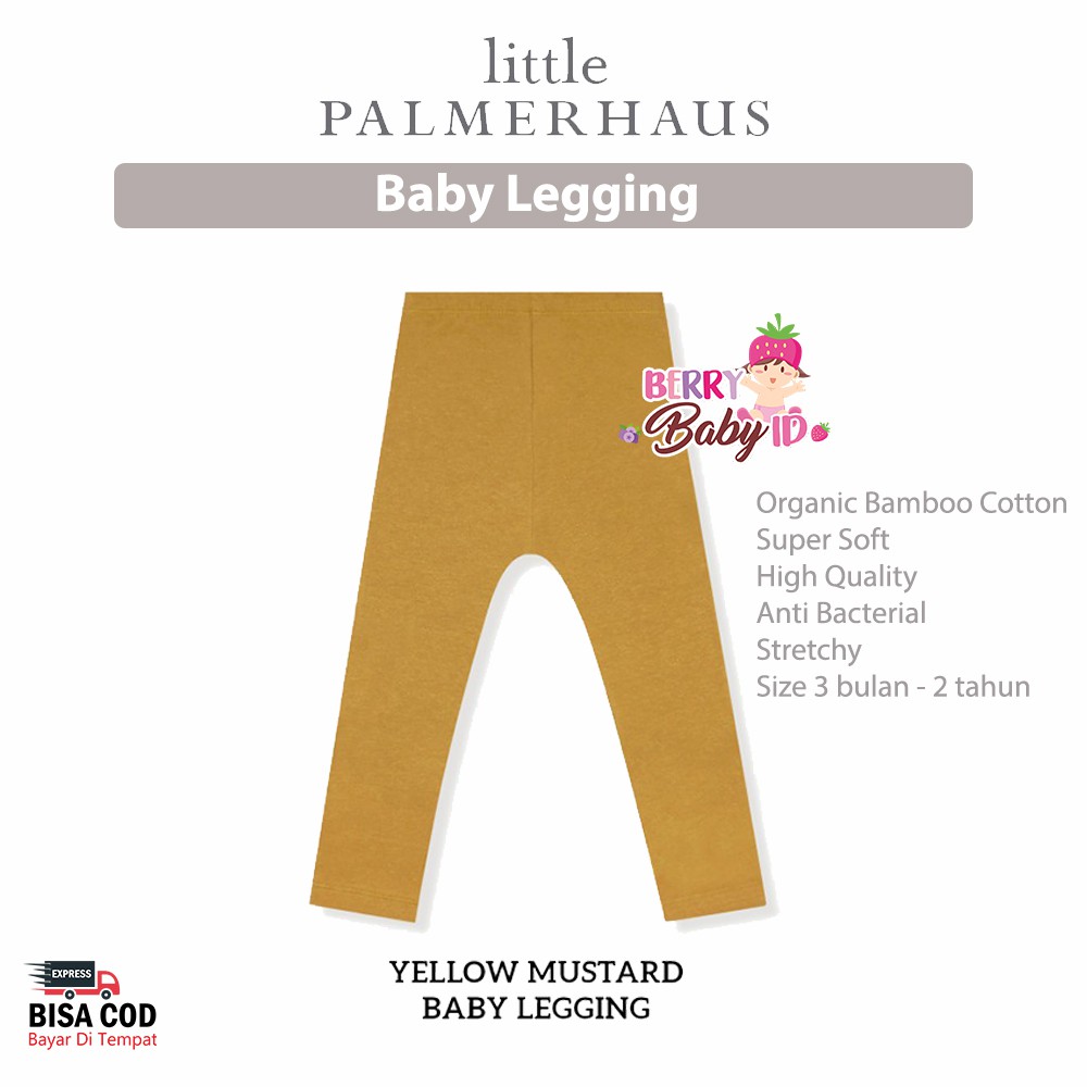 Little Palmerhaus Baby Legging Celana Panjang Bayi Katun Premium 3 bulan - 2 tahun Berry Mart