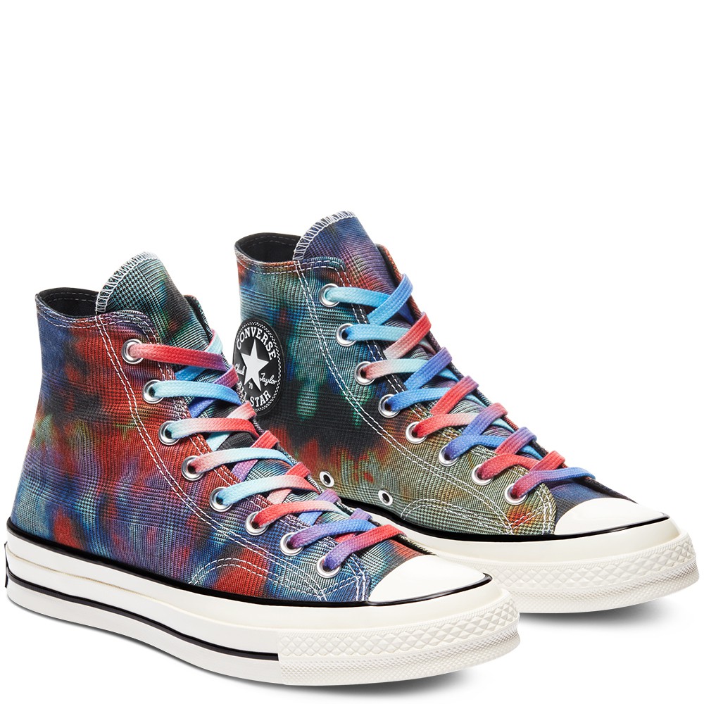 Sepatu Converse Chuck Taylor 70s Tie Dye Plaid 168752C