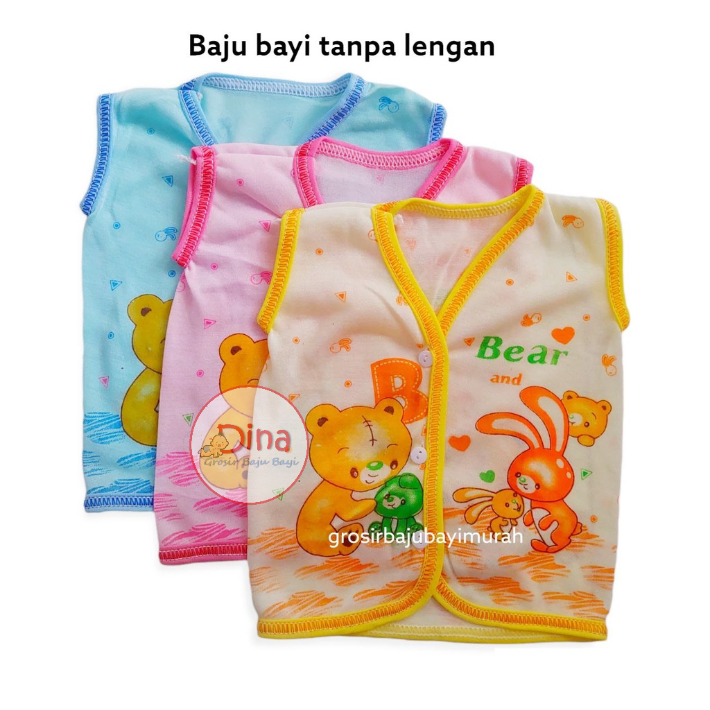 3 PCS baju bayi atasan DIO PELANGI lengan YUKENSI  bayi baru lahir