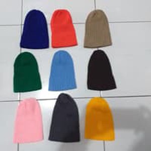 Topi Kupluk Rajut Warna Anak Dewasa***