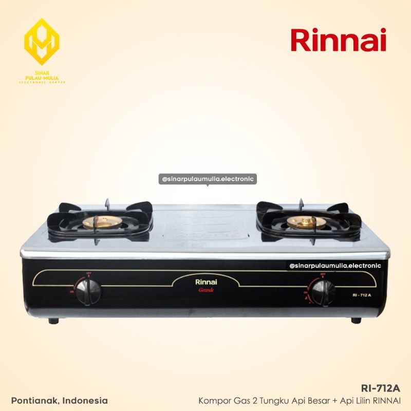 Jual Rinnai Kompor Gas 2 Tungku Api Lilin Ri 712a Ri 712a Ri 712 A Ri712a Shopee Indonesia