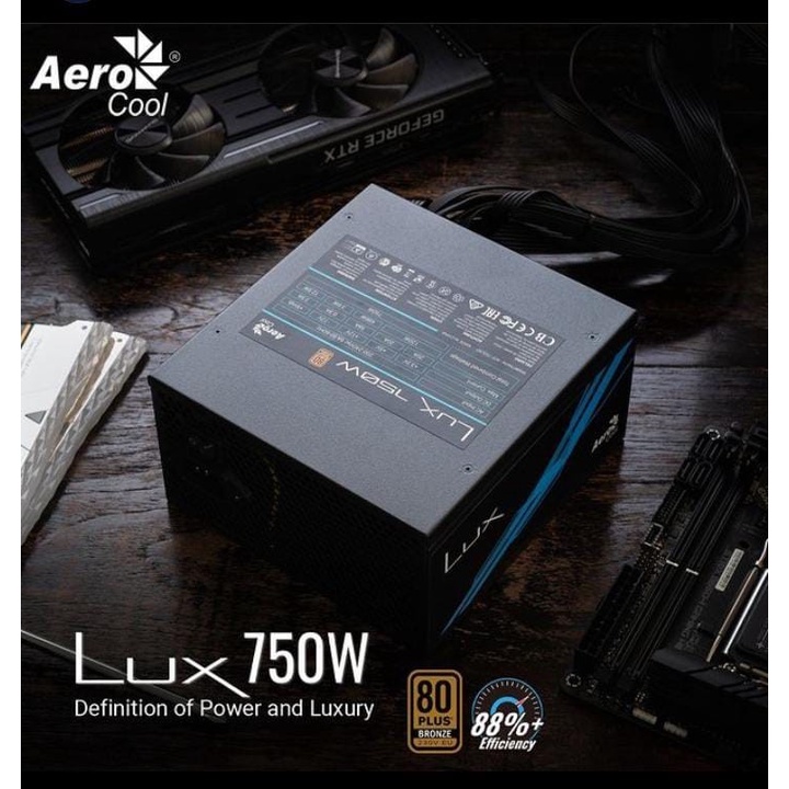 Power Supply Aerocool LUX 750W 80+ BRONZE