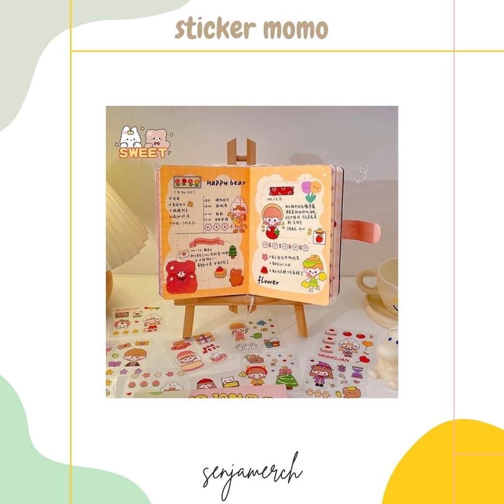 

Senjamerch - Stiker Momo Aesthetic Stickers / Stiker Diary Tumblr Deco