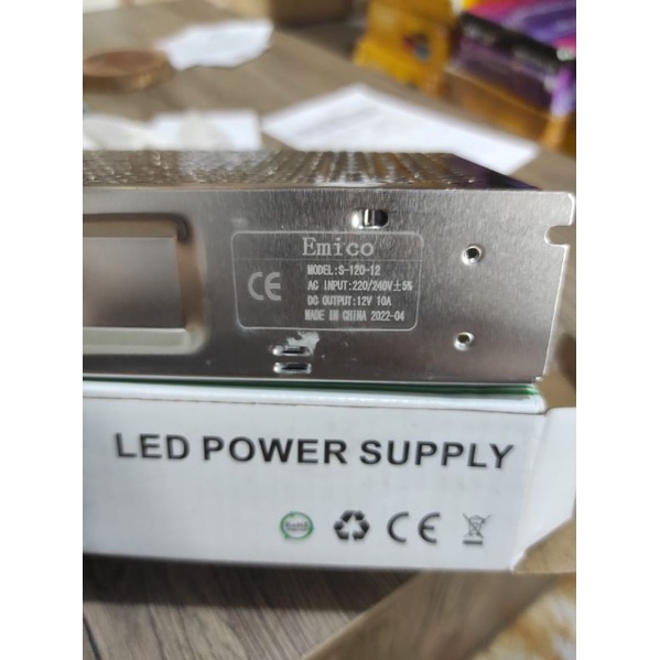 TRAFO 10A / ADAPTOR LED 12V TRAVO 10A POWER SUPPLY NEON FLEX LED STRIP /CCTV