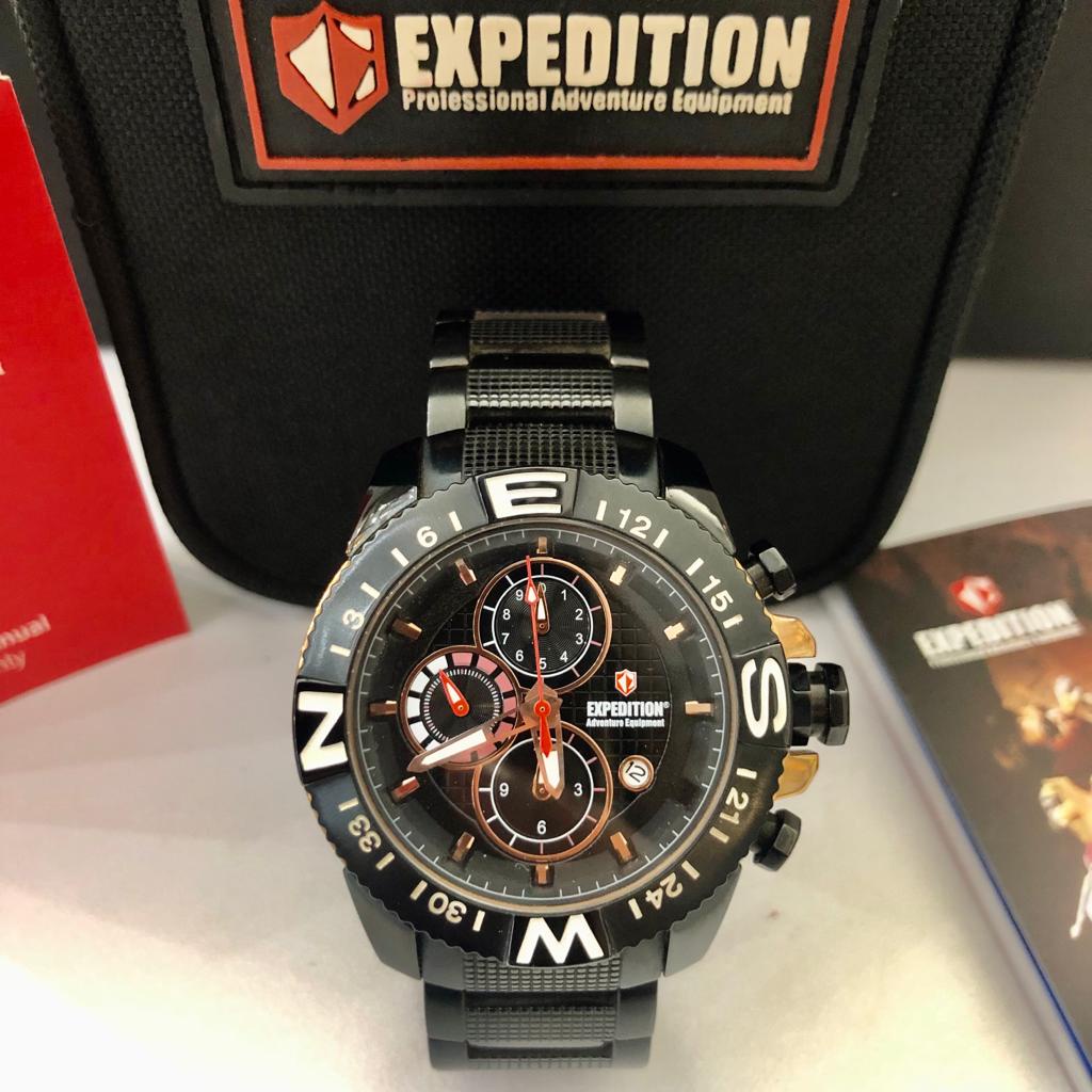 Limited Stock Jam Tangan Pria Original Brand EXPEDITION  E6084M Man Watch  Material Case Stainless S