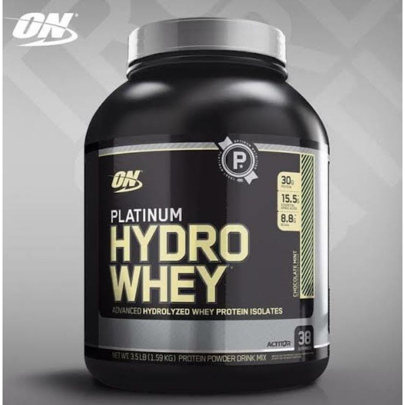 ON OPTIMUM NUTRITION HYDRO WHEY 3.5 LBS SUPLEMEN HYROLIZED SUSU FITNES FITNESS TINGGI PROTEIN GYM