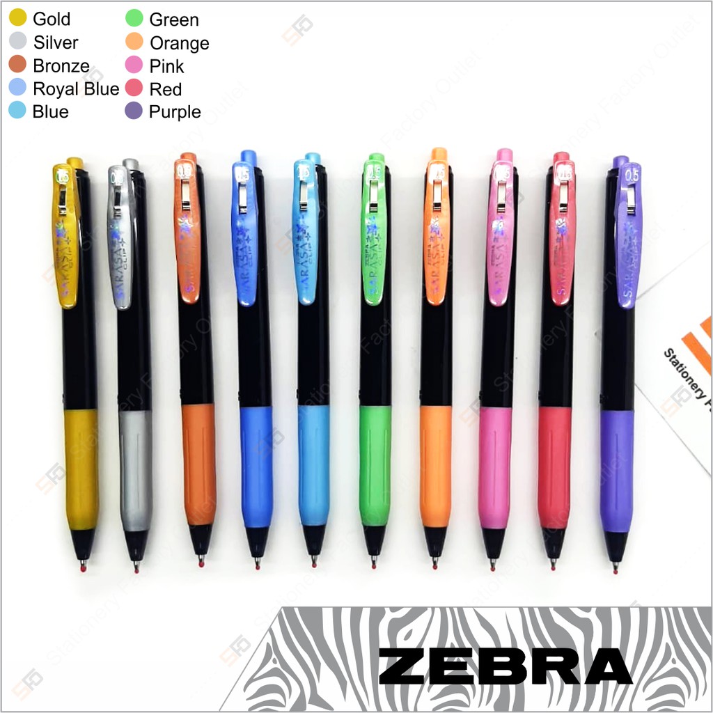 

Pen Zebra Sarasa Clip Deco Shine Satuan