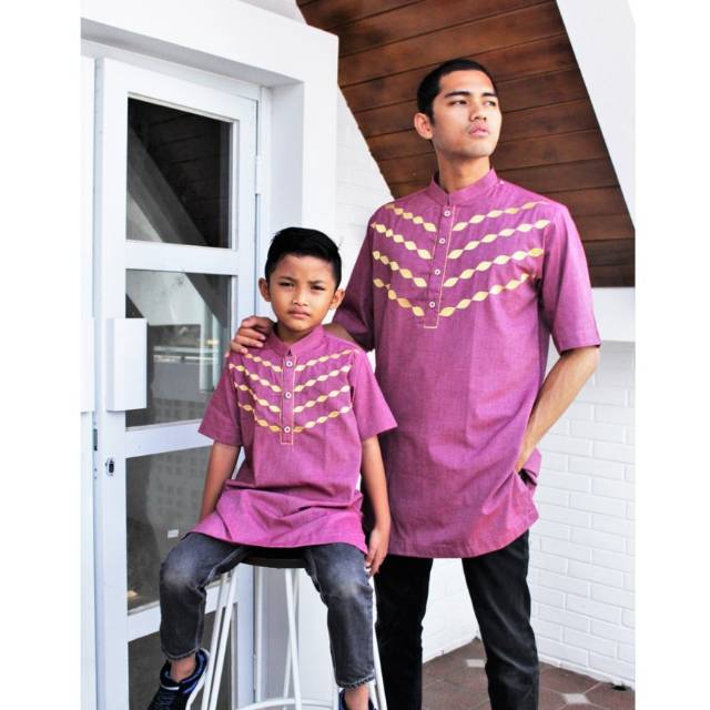 koko couple ayah anak model kurta al haramain