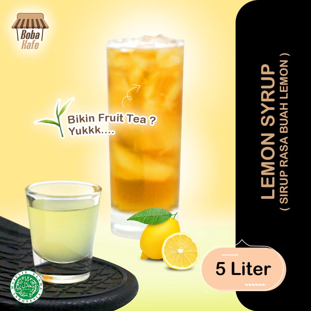 

LEMON CONCENTRATED SYRUP (MERK ITPIN) - UKURAN 7KG/5LITER - SIRUP LEMON TERMURAH