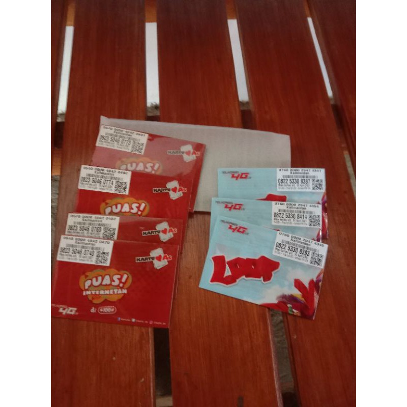 kartu perdana aktifan nomor cantik simpati loop & as Kalimantan