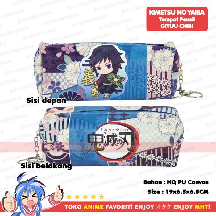 

Tempat Pensil Anime Demon Slayer Kimetsu no Yaiba Giyu Tomioka Chibi