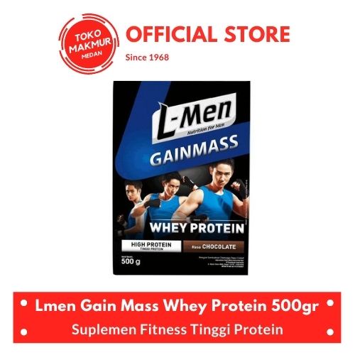 LMEN GAIN MASS WHEY PROTEIN COKLAT 500GR