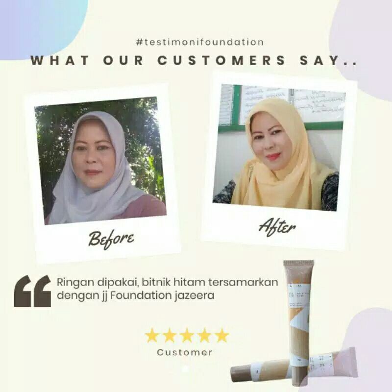 Jazeera JJ Ultimate Cream & Foundation 100% ORI (TIDAK ORI UANG KEMBALI)