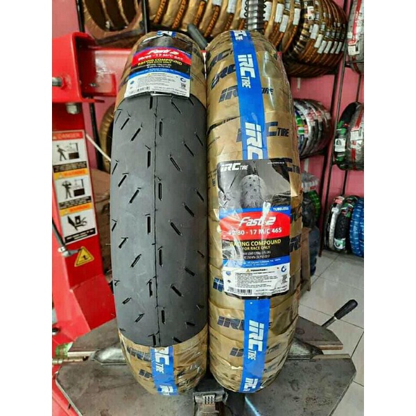 Ban tubless irc fasti 2 90/80 ring 17 & irc fasti pro 90/80 17 soft compound