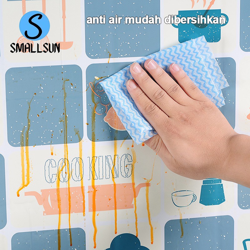 Wallpaper DAPUR stiker Anti Cipratan Minyak 45 x 70 cm bahan Aluminium Foil Wallsticker