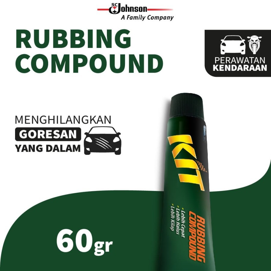 KIT Rubbing Compound kompon penghilang baret cat mobil motor 60gr