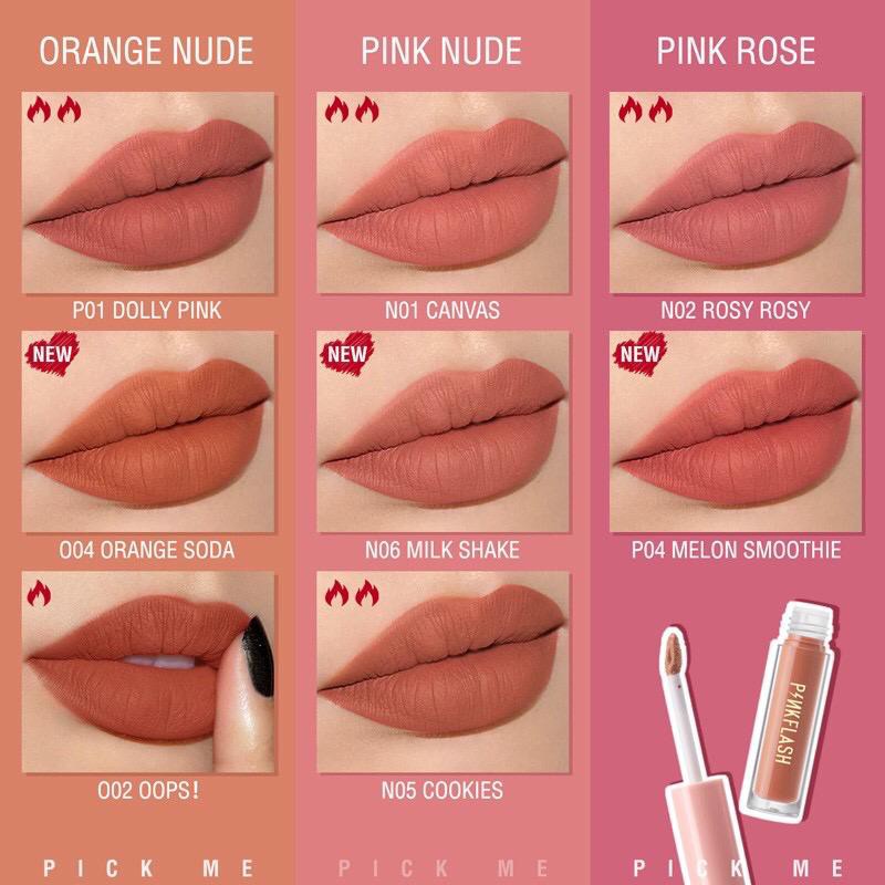 PINKFLASH LASTING MATTE LIP CREAM PF-L01