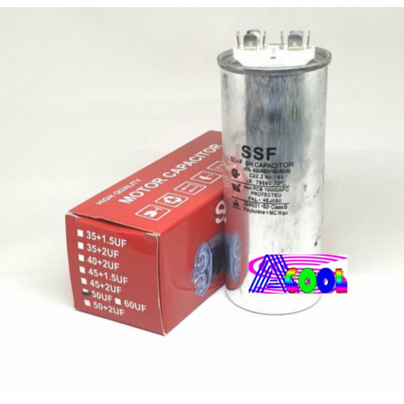 Kapasitor AC 50 uf/Capacitor Air Conditioner 50 Micro