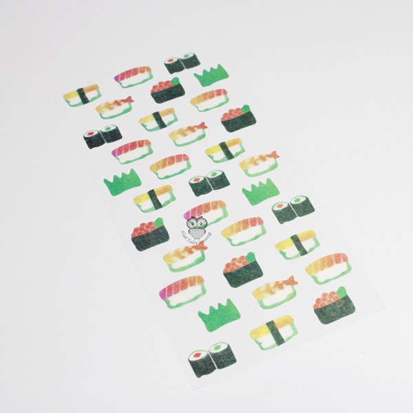 

stiker sushi/ stiker plastik sushi/ stiker lucu/ stiker unik/ stiker murah/ stiker anak/ stiker buku