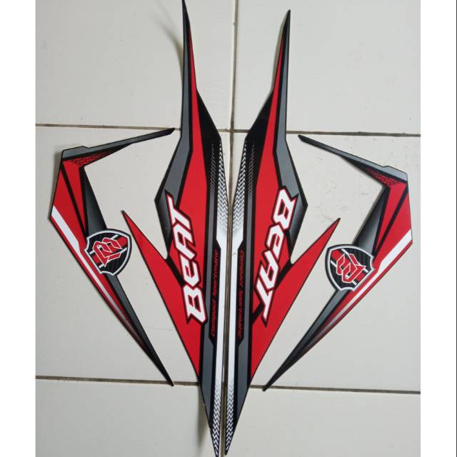 Stiker Striping honda beat new 2019 hitam