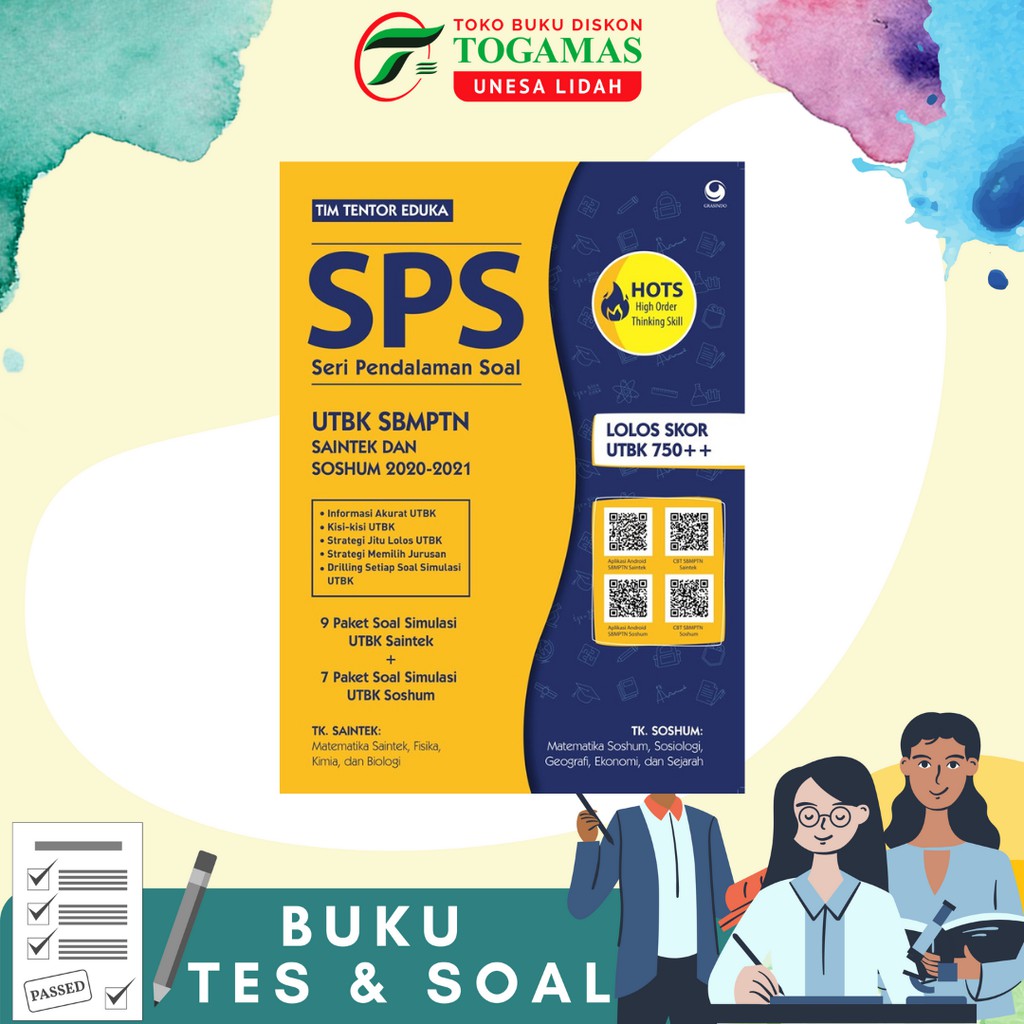 SPS: SERI PENDALAMAN SOAL UTBK SBMPTN SAINTEK DAN SOSHUM 2020 - 2021