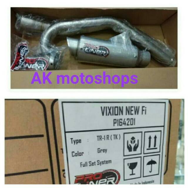 KNALPOT PROLINER YAMAHA VIXION NEW TR-1R SHORT ORIGINAL