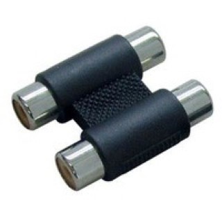 H RCA 2 Way / Jack Connector 2 RCA Female to 2 RCA Female