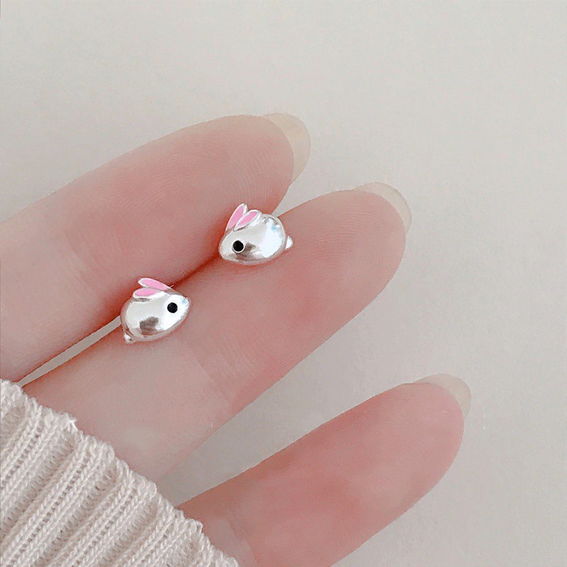 50 buah desain perak Italia 925 anting-anting wanita asli Korea fashion perhiasan anting[tidak mudah luntur] [tidak alergi]-37