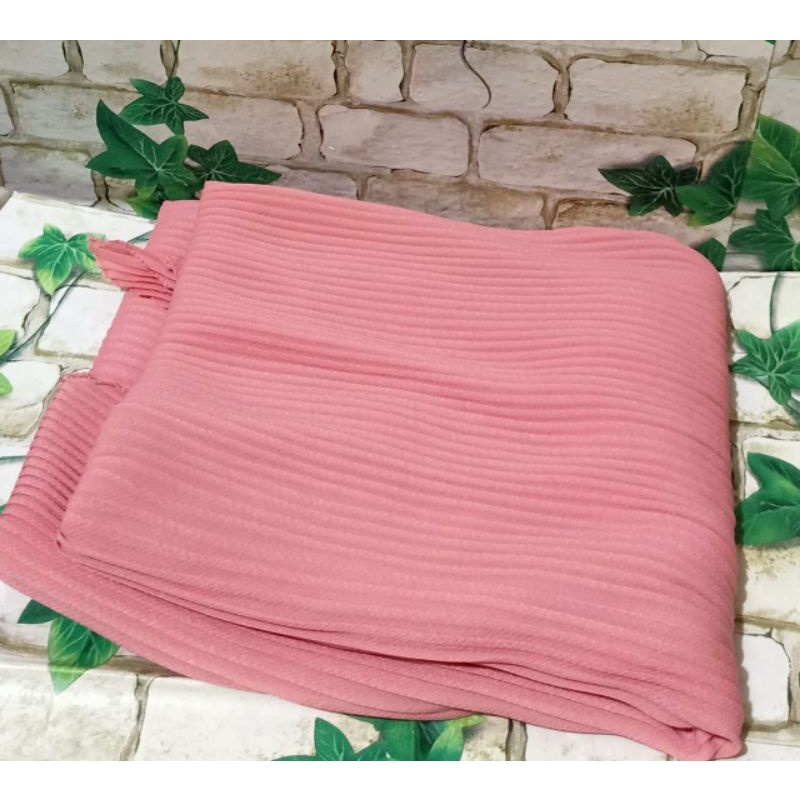 HIJAB SEGIEMPAT PLISKET BELLA SQUERE POLOS /HIJAB PLISKET/COD-Salem