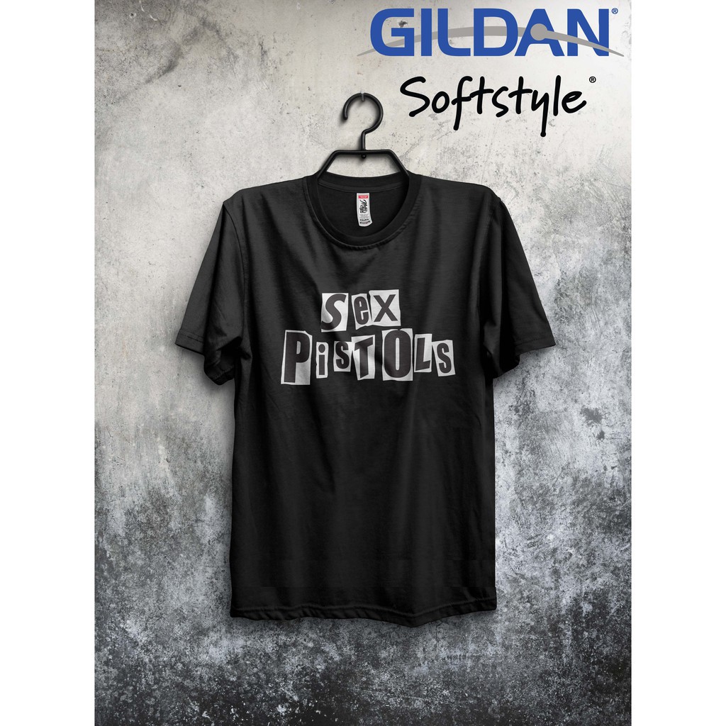 Baju Pakaian kaos band gildan polyflex sex pistols - Khey Old Shop