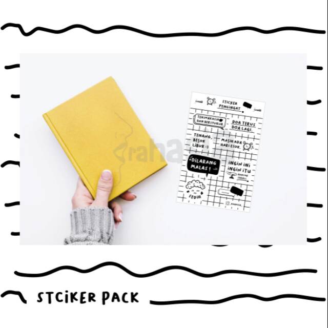 

RAHASIA sticker sheet journaling sticker pengingat 1