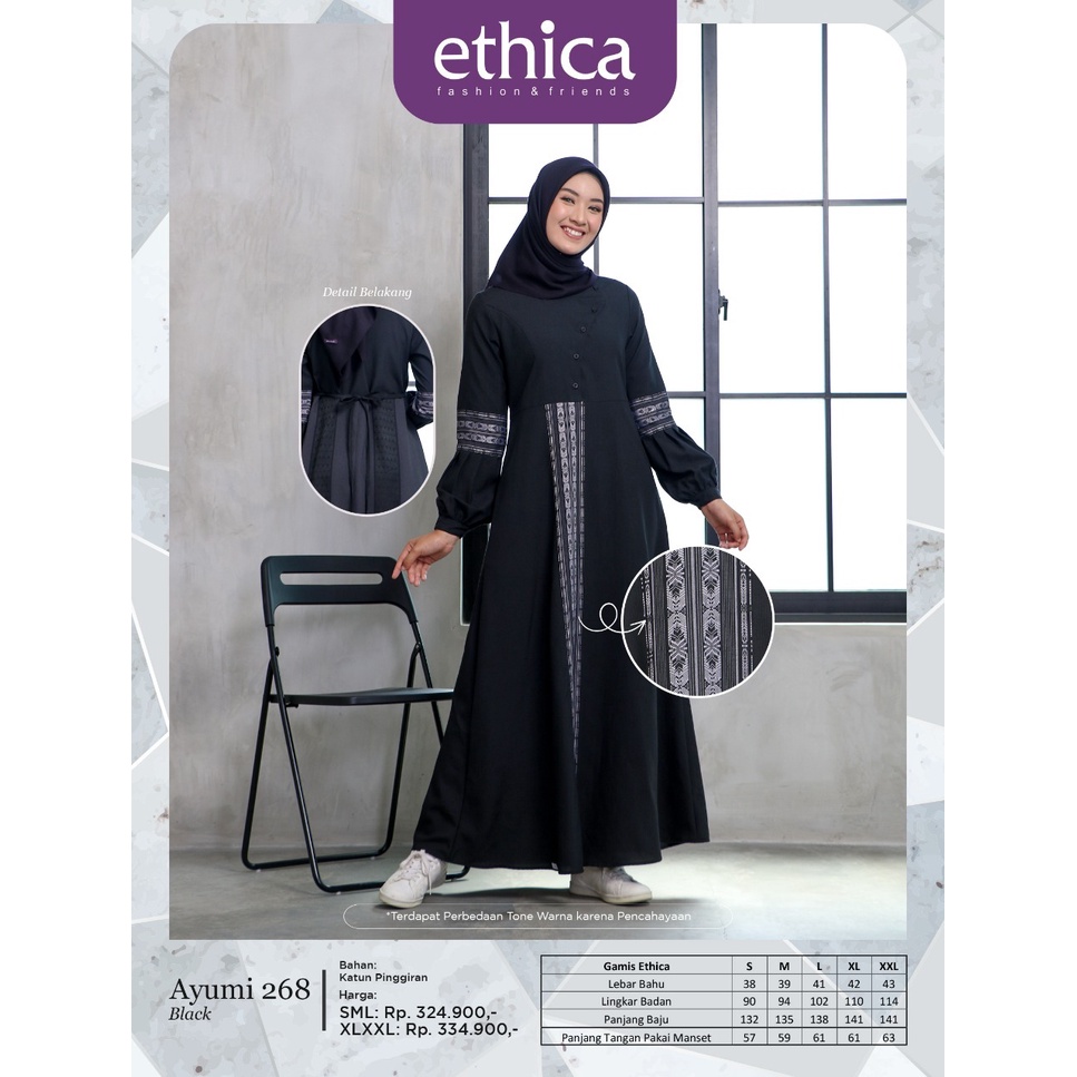 Ayumi 268 Ethica gamis syari wanita muslimah terbaru original
