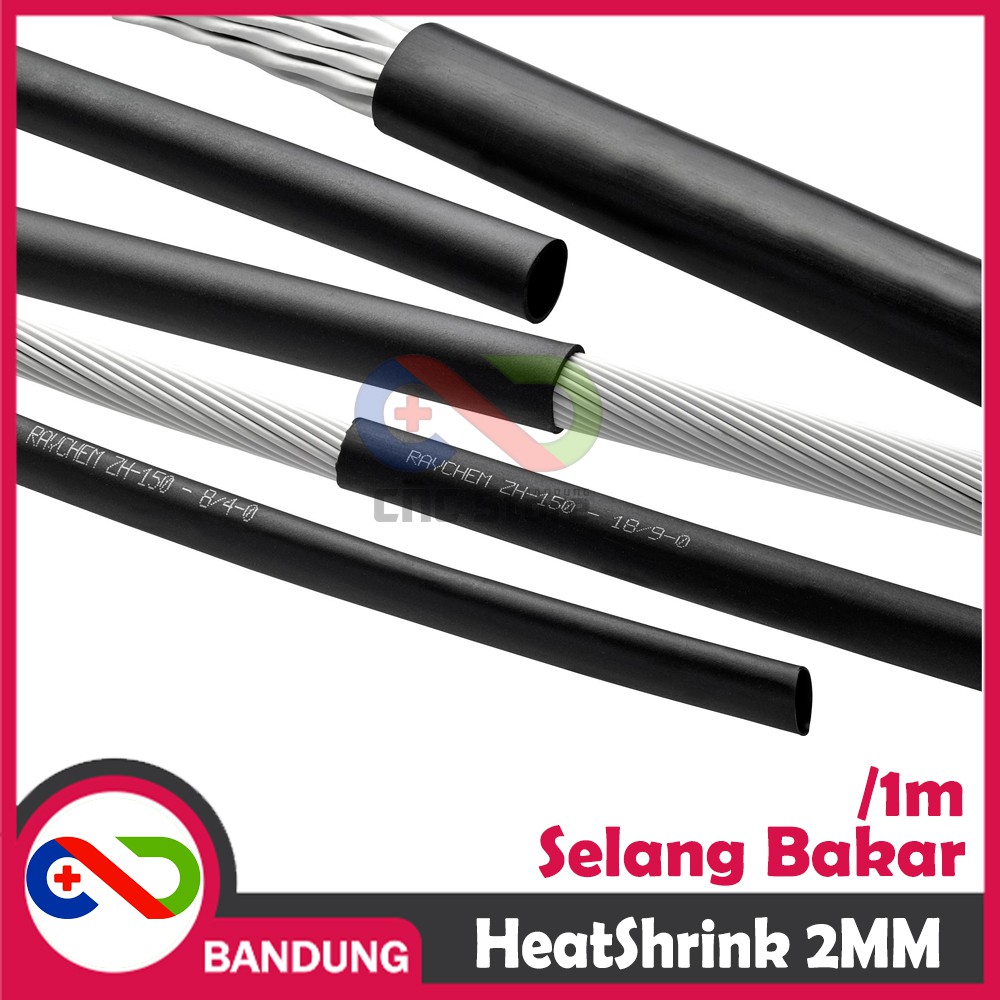 HEATSHRINK 2MM HEAT SHRINK SELANG SELONGSONG BAKAR PER 1 METER