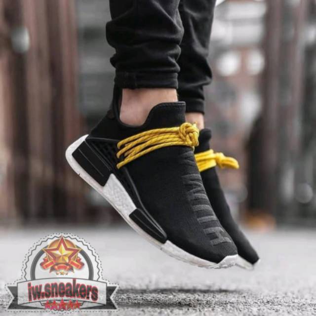 Sepatu Adidas Nmd Human Race Black Yellow Premium Original Shopee Indonesia