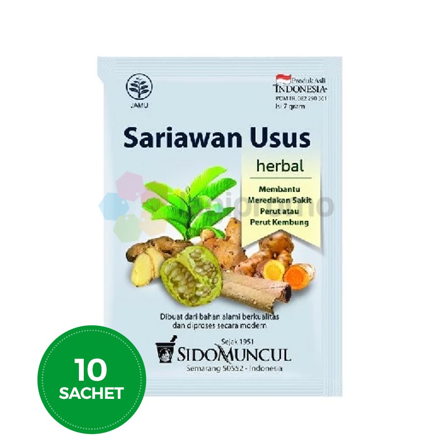 Sido Muncul Jamu Sariawan Usus 10 Sachet Obat Sakit Perut Kembung Alami Shopee Indonesia