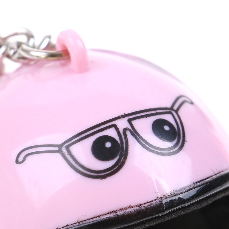 # Kaos T-Shirt Wanita Lengan Pendek Motif Print #Gantungan Kunci Bentuk Helm Motor Lucu Untuk Pria / Wanita