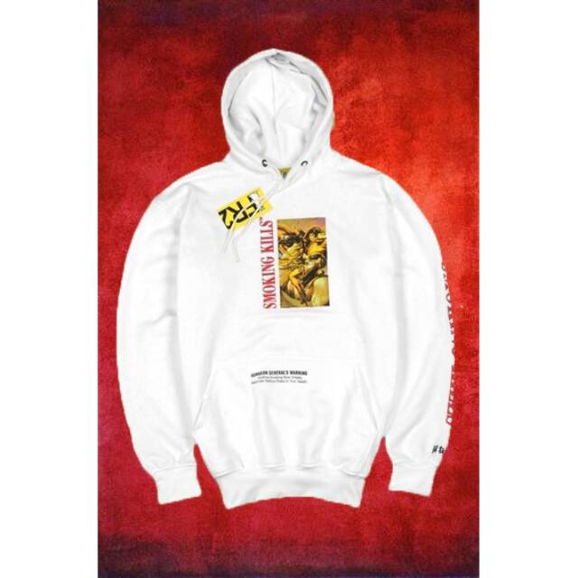 HOODIE PULLOVER JACKER FR2 X CHAMPION WHITE PREMIUM HIGH QUALITY HYPEBEAST