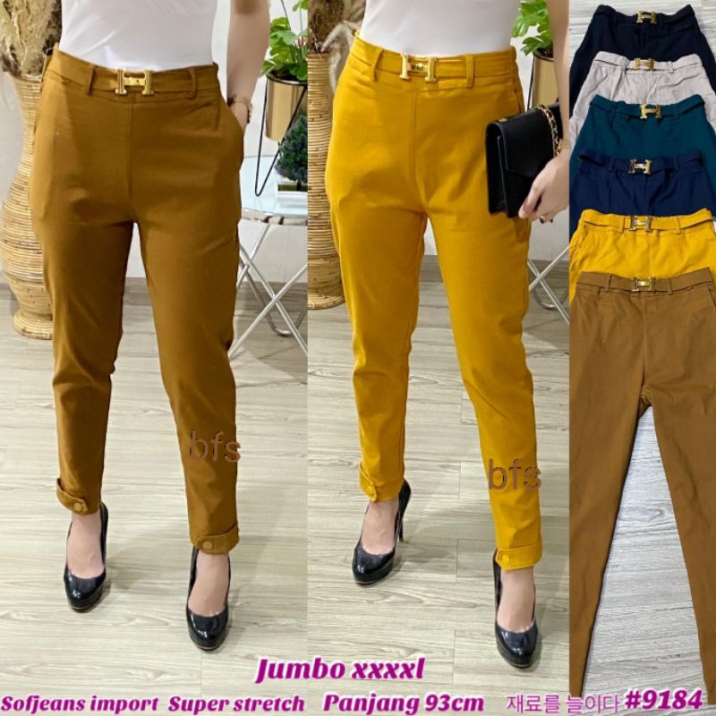 Celana Wanita Impor SoftJeans Strecth JUMBO 9184