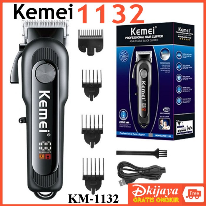 KEMEI 1132 Original Alat Cukur Rambut Hair Clipper Taper Turbo KM 1132 KM1132