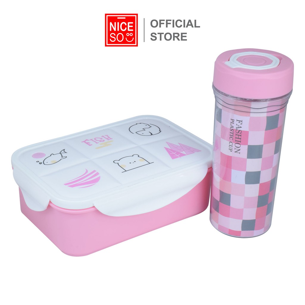 NICESO Official Lunch Box / Kotak Makan Set 1704
