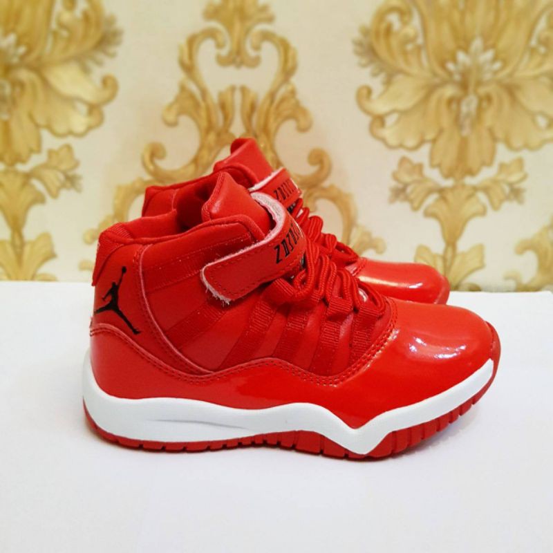 SEPATU JORDAN 11 ANAK PREMIUM HIGH QUALITY SEPATU JORDAN KIDS MERAH