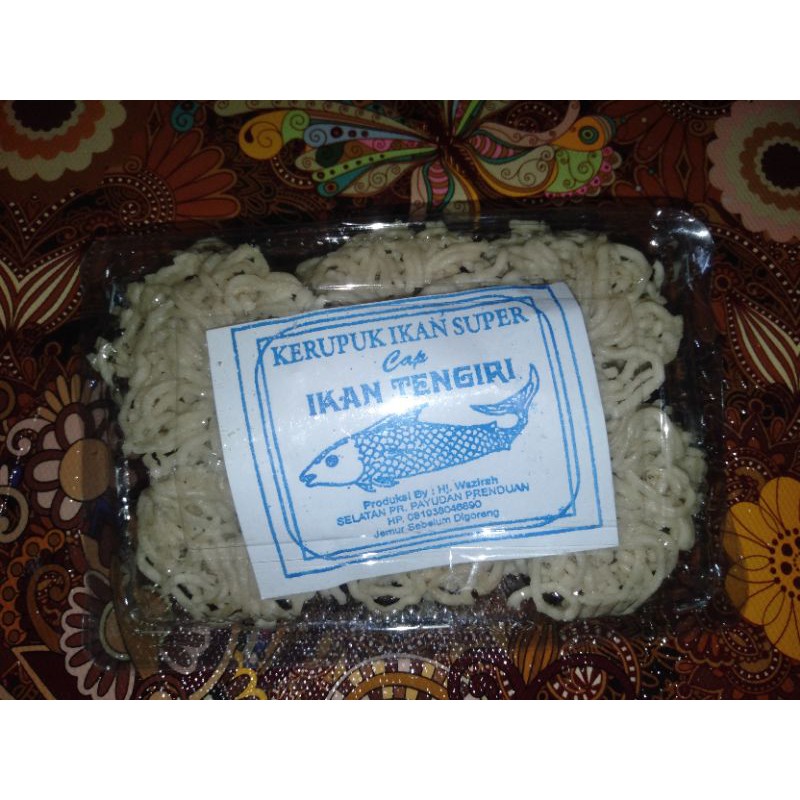 

KERUPUK MAWAR IKAN TENGGIRI