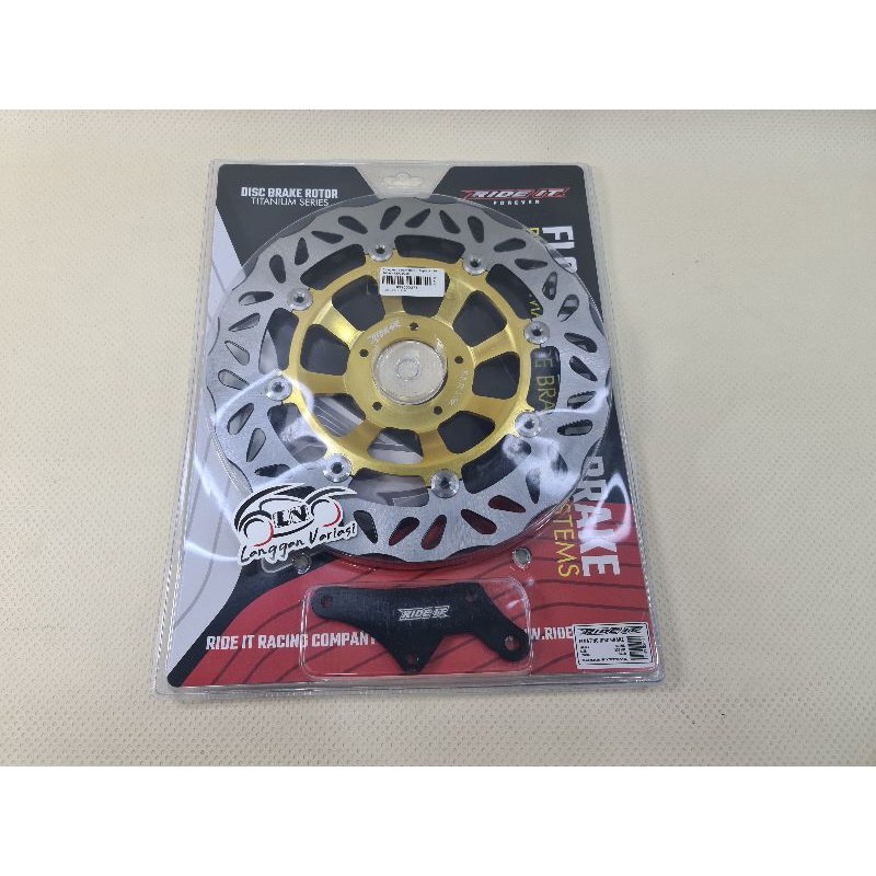 Disc Brake Piringan Cakram Rem Ride It 300 mm Flower Supra X 110 bukan PSM MOTO1 KTC