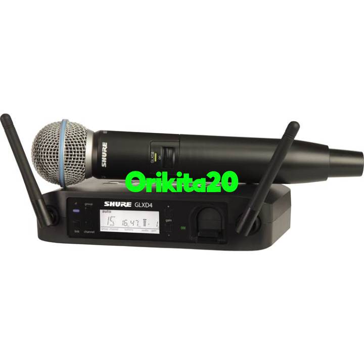 Shure GLXD24/BETA58 GLXD24 B58A Digital Handheld Wireless System With BETA58A Capsule