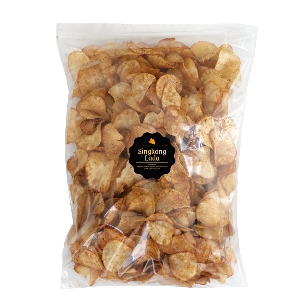 

Snack Keripik Singkong Lada (Grosir) 500gr / Snack Kilo Kiloan / Cemilan Asin Gurih Pedas